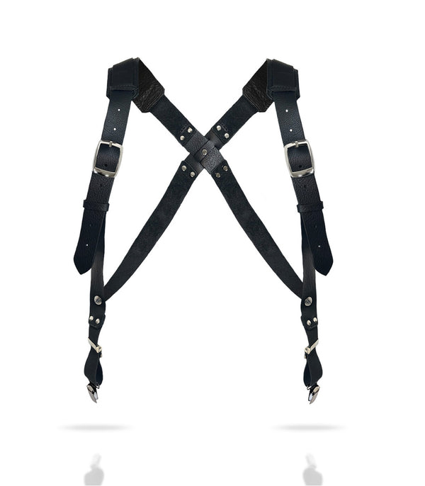 Front View of the Leather Shoulder-strap Fashion Harness from badami and co